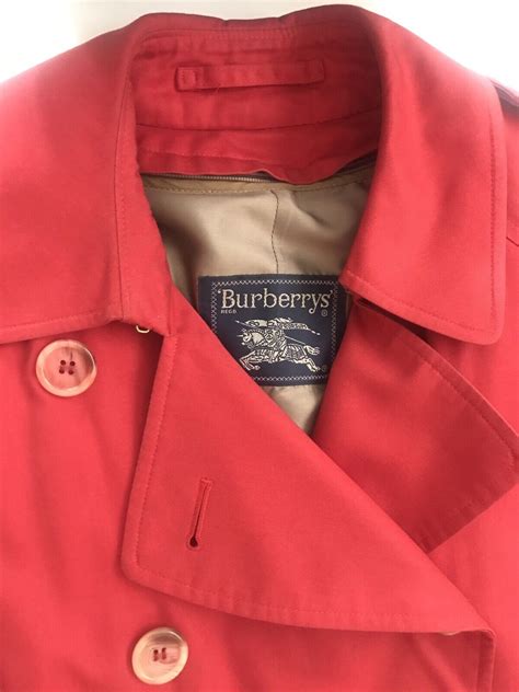 burberry red trench coat ebay|burberry trench coat removable lining.